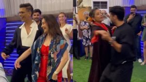 Karan Johar, Madhuri Dixit, Farhan Akhtar dance their hearts out at Shabana Azmi's birthday bash.