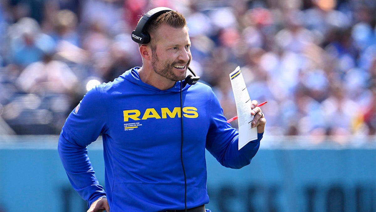 Sean McVay calls play