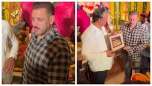 Salman Khan seeks blessings from Ganpati Bappa at Maharashtra minister Ashish Shelar’s residence under Z+ security