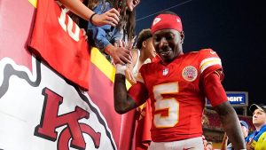 Chiefs’ Hollywood Brown got baptized days before two-touchdown game vs Lions: ‘Whole weekend’s been amazing’