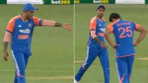 Suryakumar Yadav loses his temper at Shivam Dube during 4th T20I vs Australia